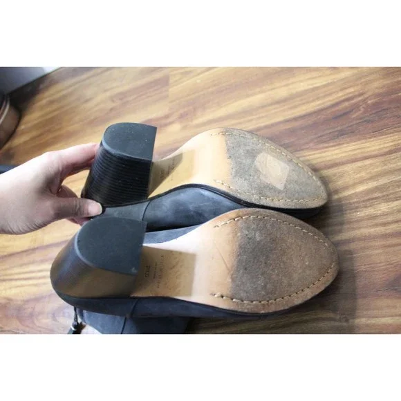 Rag & Bone Gray Leather Booties Size 38.5 | Size 7.5 - Picture 7 of 8